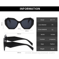 New personalized irregular polygon Sunglasses Women's cross-border trimming Sunglasses men's net Red Hip Hop glasses s21177